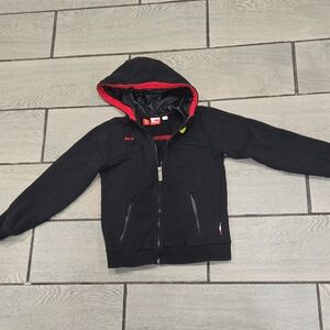 Puma Scuderia Ferrari Boys Hoodie Jacket Black Red Size 6 K1